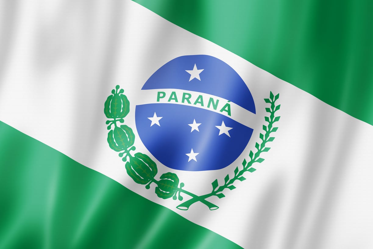 Parana State Brazil Flag